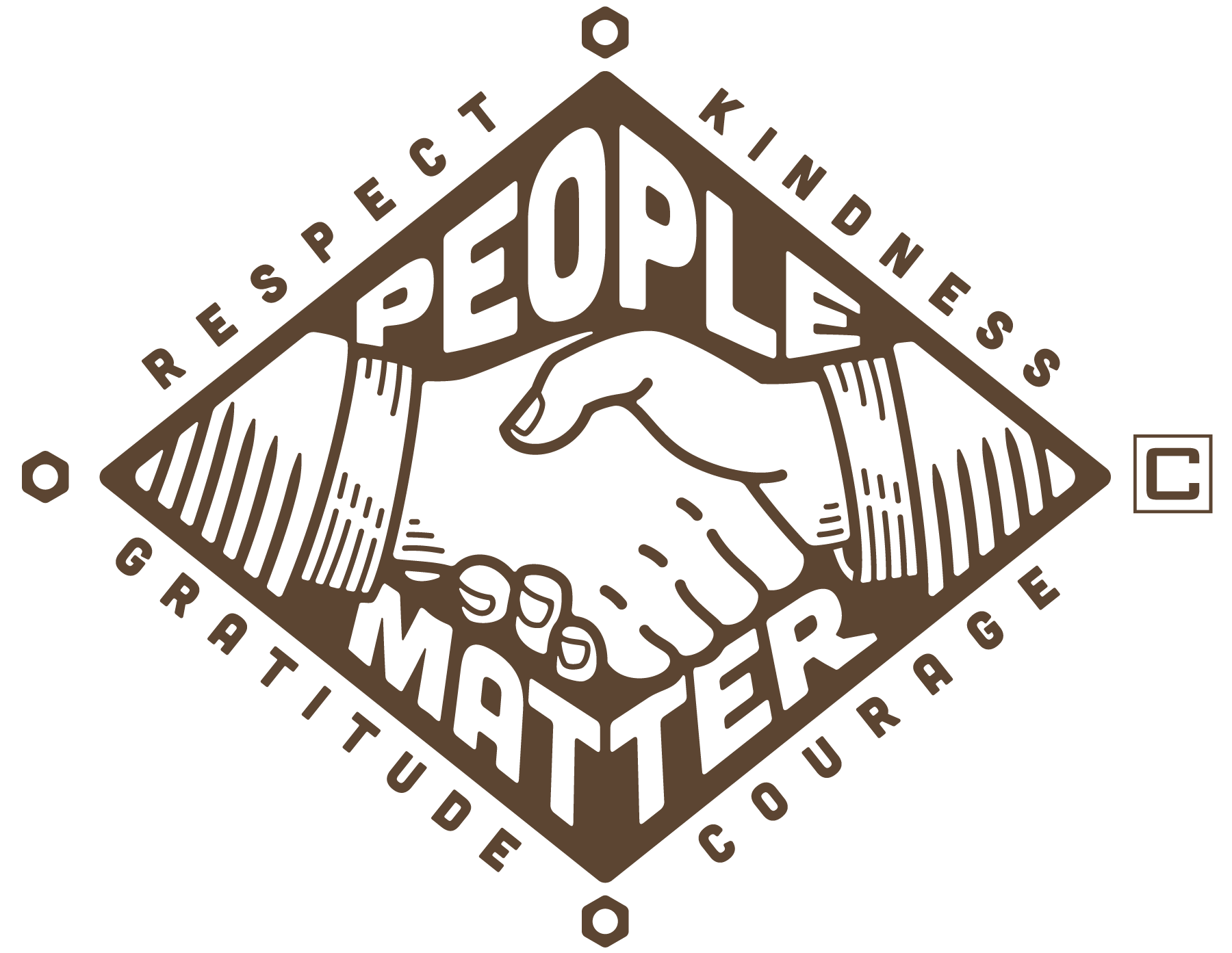 Core Values Badges_PEOPLE MATTER people matter icon